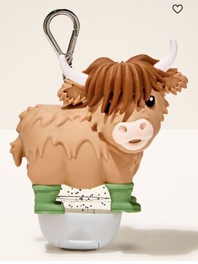 NWT bath and body works Highland Cow Hand Sanitizer Holder